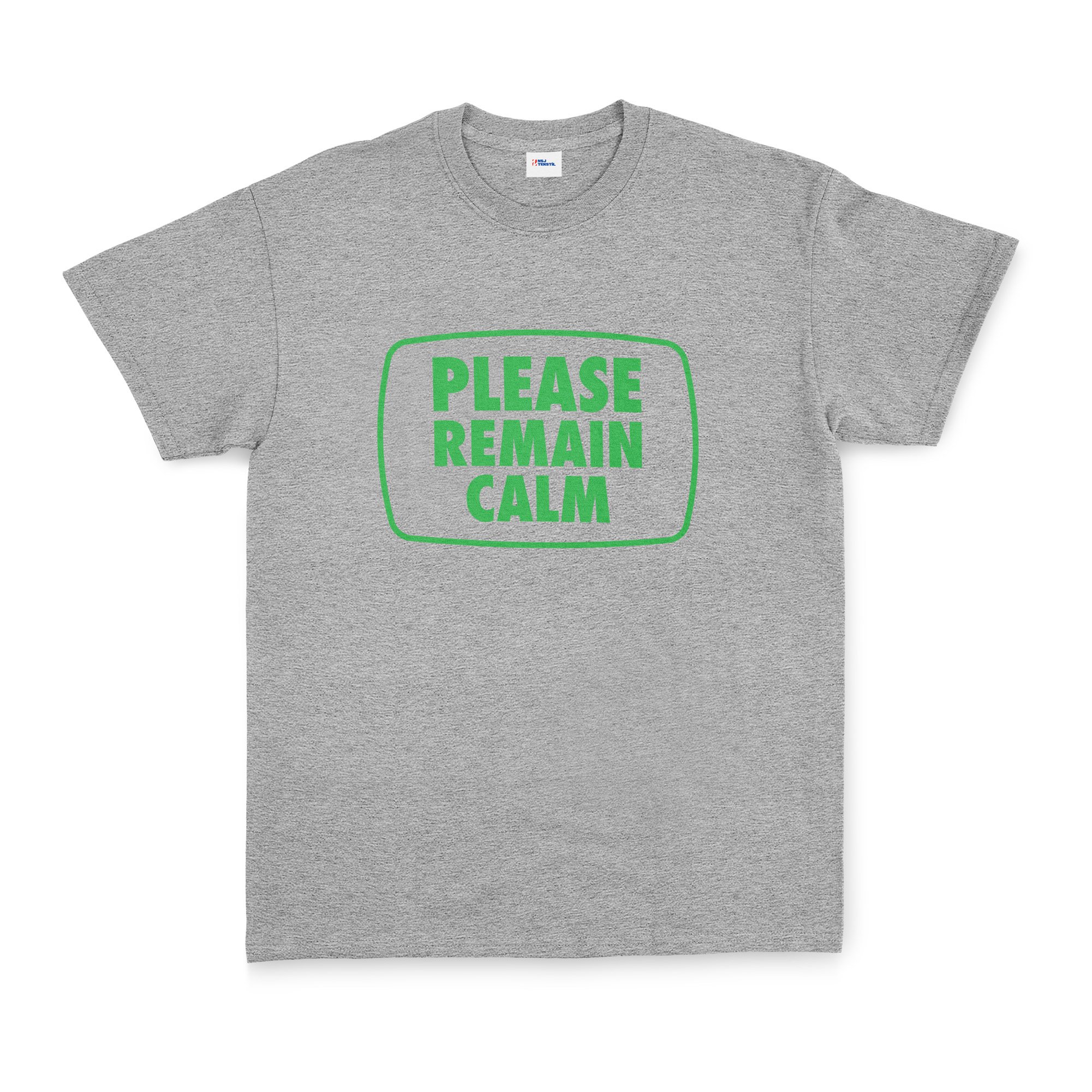 Please Remain Calm | Fallout Tişört XXL - Gri