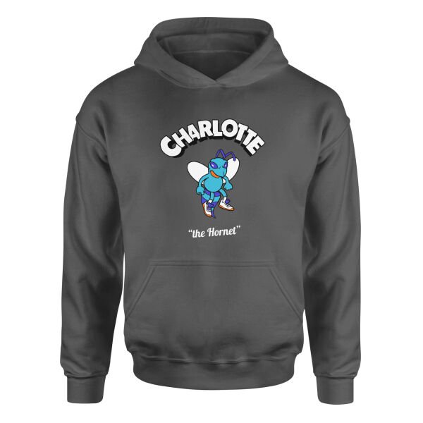 Charlotte Cartoon Hoodie M - Füme