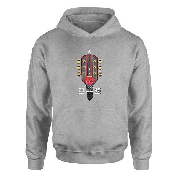 Air Jordan Guitar Hoodie L - Gri