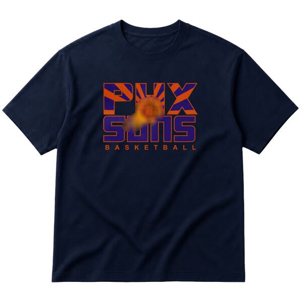 PHX Suns Oversize Tişört M - İndigo Mavisi