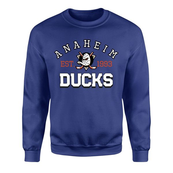 Anaheim Ducks EST. 1993 Sweatshirt S - İndigo Mavisi