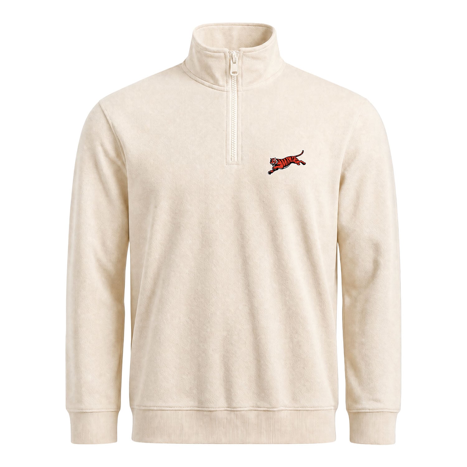 Cincinnati Bengals Tiger Yarım Fermuarlı Sweatshirt