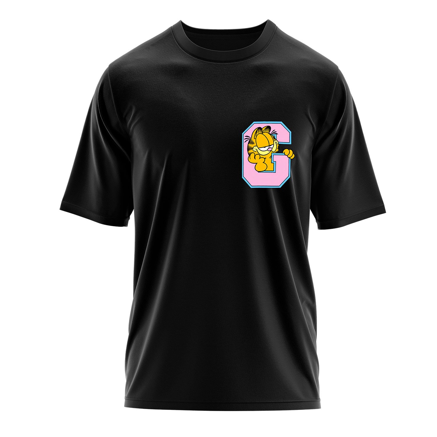 Garfield G Oversize Tişört L - Siyah