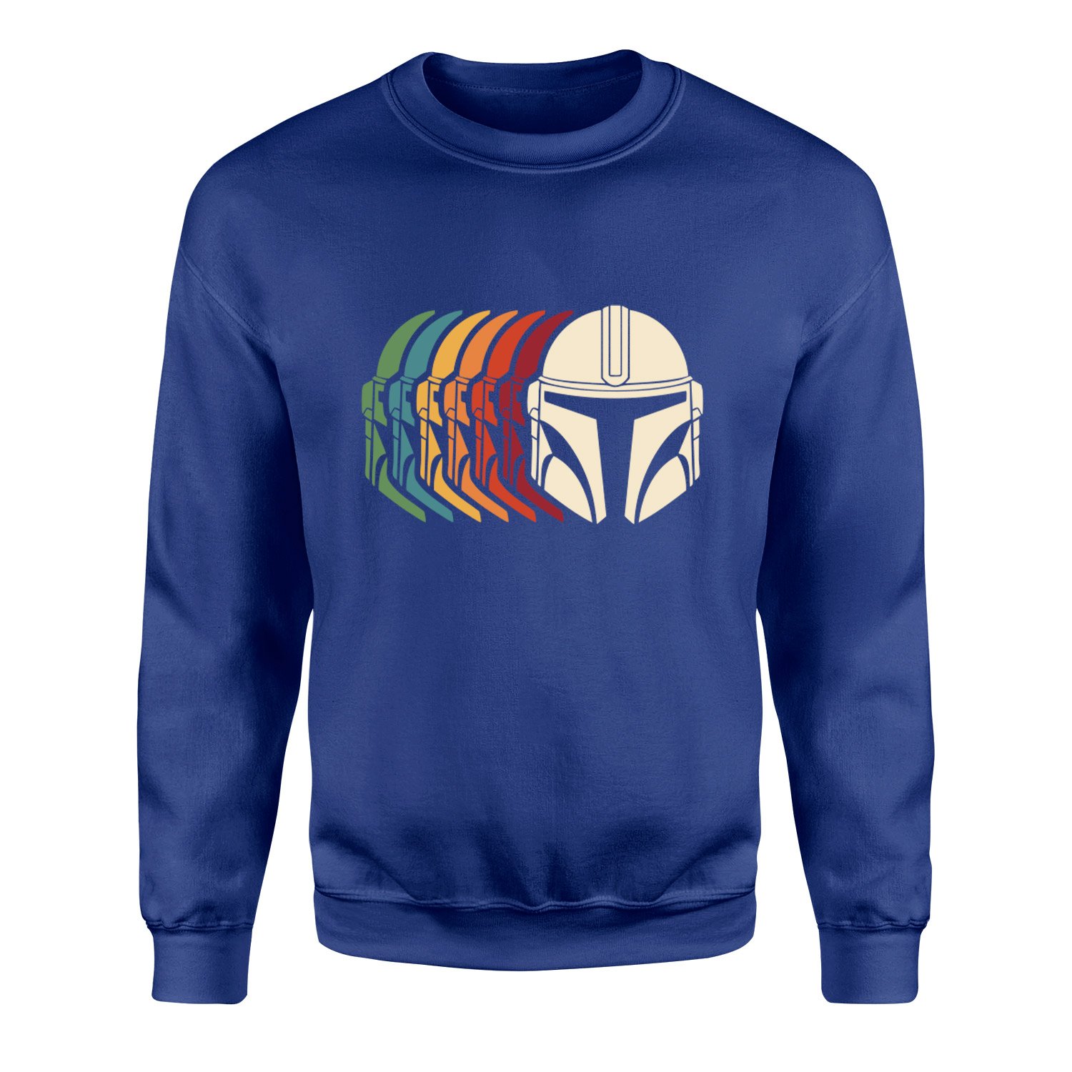Mando Helmet Gradient Sweatshirt XXL - İndigo Mavisi