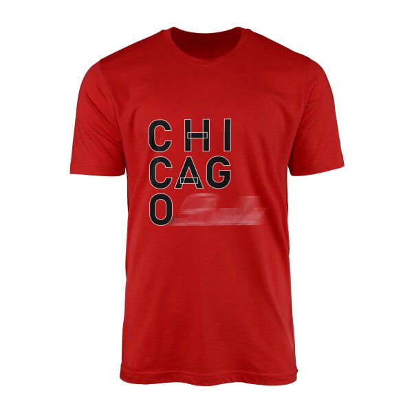 Chicago Tişört XL - Kırmızı