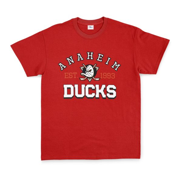 Anaheim Ducks EST. 1993 Tişört XL - Kırmızı