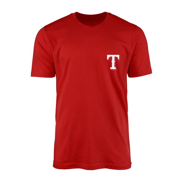 Texas Rangers Tişört L - Kırmızı