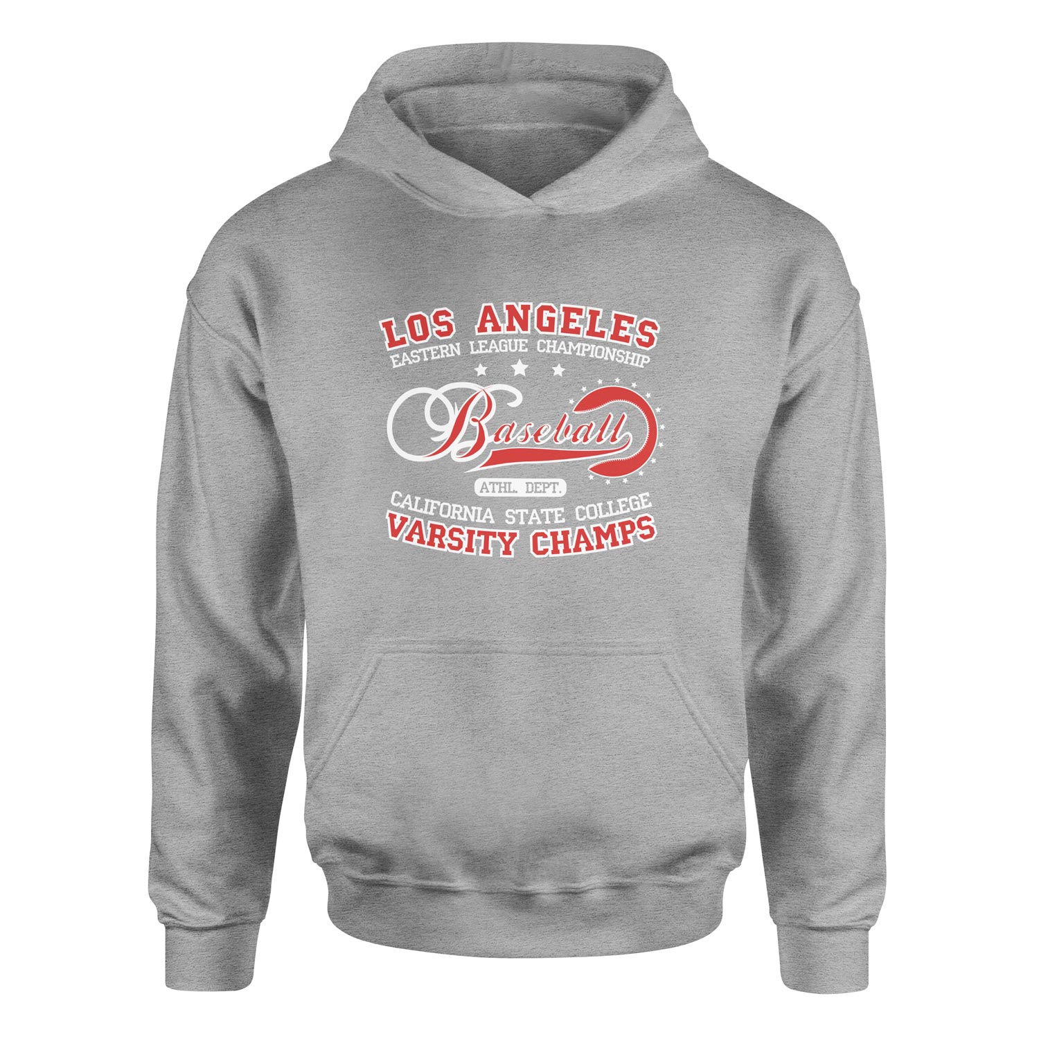 Los Angeles ELC Baseball Hoodie L - Gri
