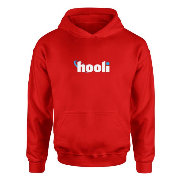 Hooli | Silicon Valley Hoodie XL - Kırmızı