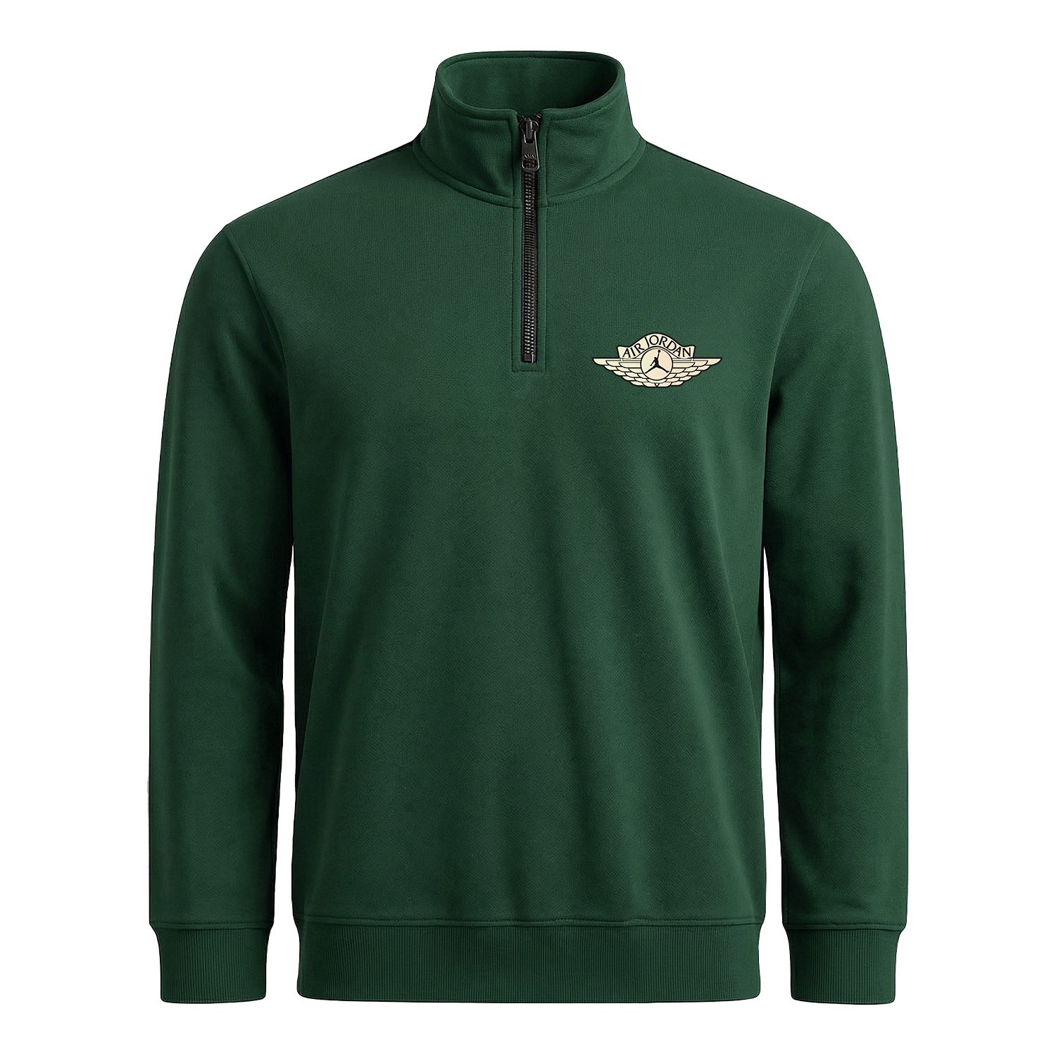 Air Jordan Wings | Creamy Yarım Fermuarlı Sweatshirt L - Nefti Yeşili