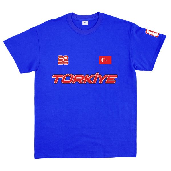 Türkiye 2026 Tişört XL - Mavi