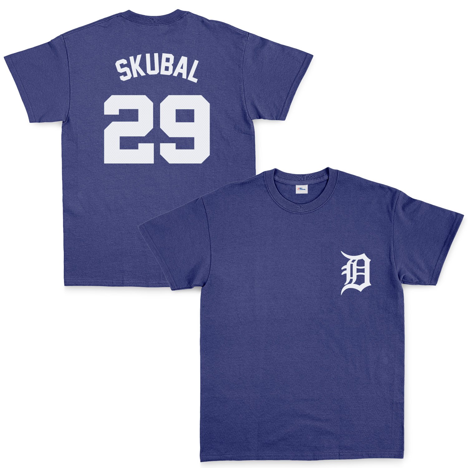 Tarik Skubal 29 Detroit Tigers Jersey Tişört S - İndigo Mavisi