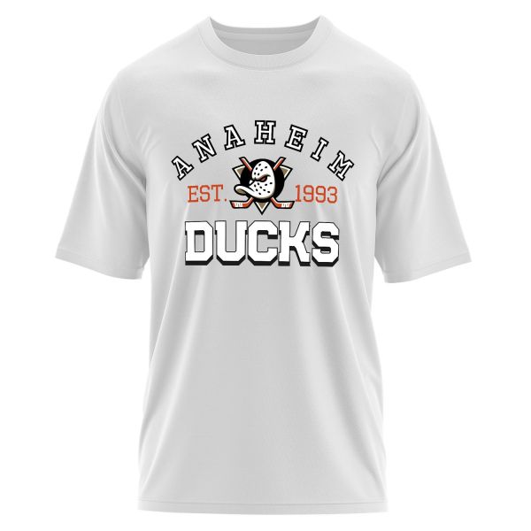 Anaheim Ducks EST. 1993 Oversize Tişört S - Beyaz