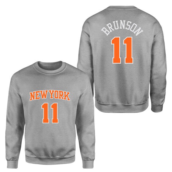 Jalen Brunson 11 New York Sweatshirt XL - Gri