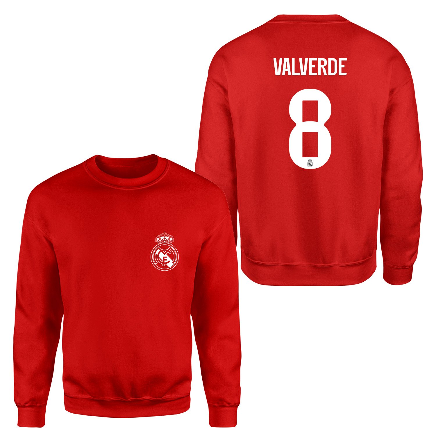 Federico Valverde RM BL Forma Sweatshirt M - Kırmızı