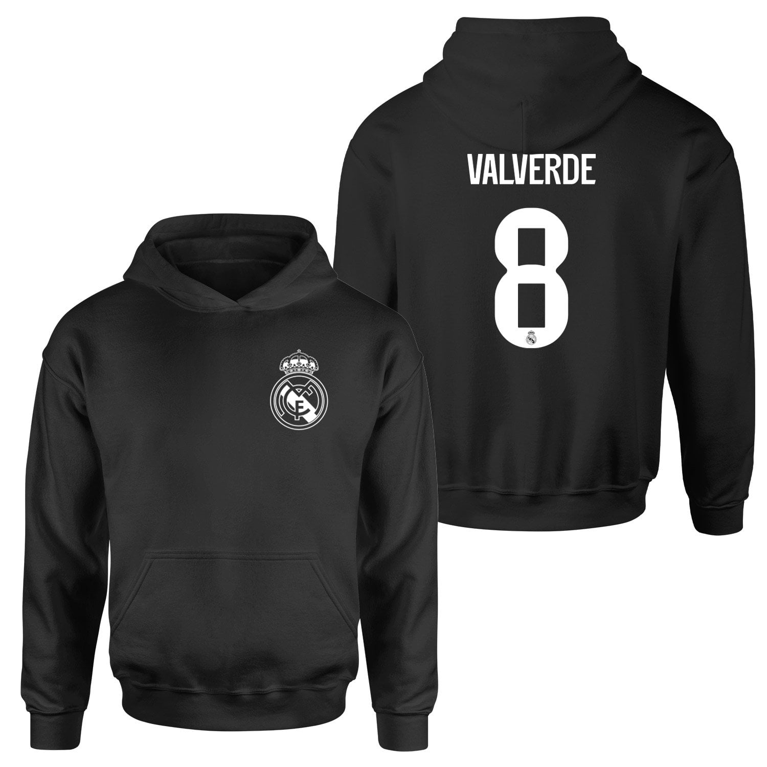 Federico Valverde RM BL Forma Hoodie M - Siyah