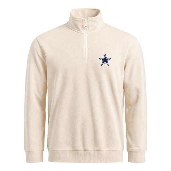 Dallas Cowboys Yarım Fermuarlı Sweatshirt