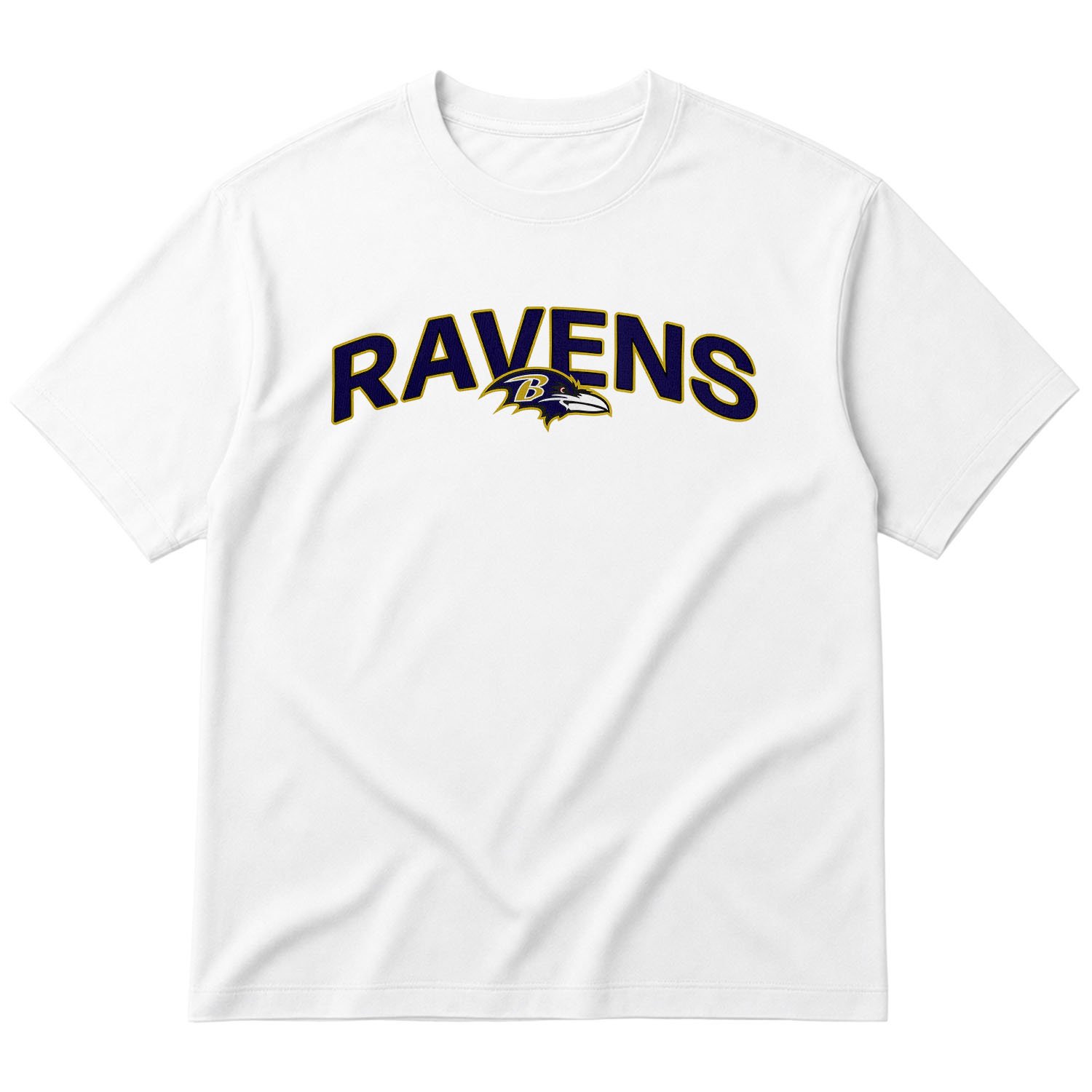 Ravens B Oversize Tişört S - Beyaz