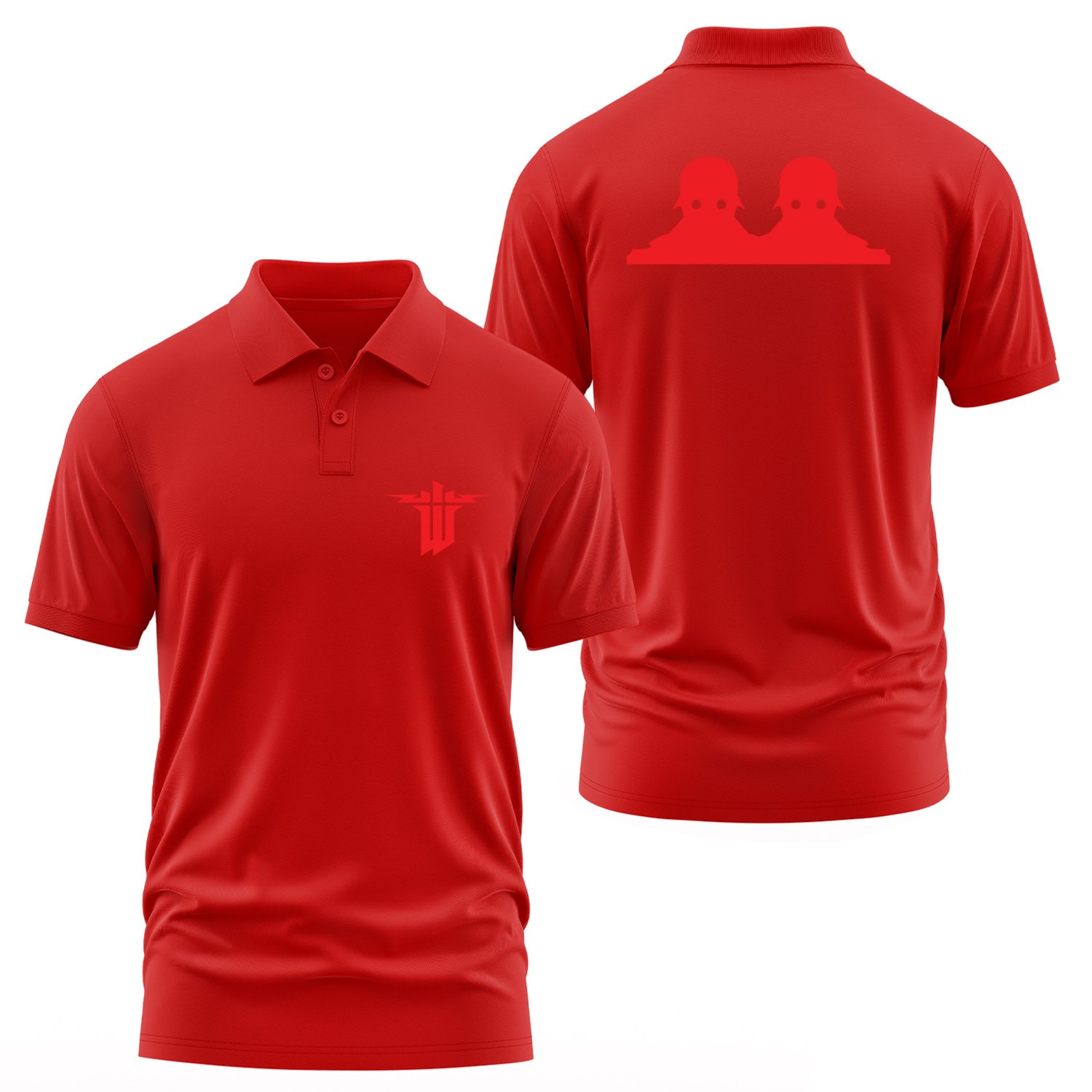 Wolfenstein | Soldat Polo Tişört XXL - Kırmızı