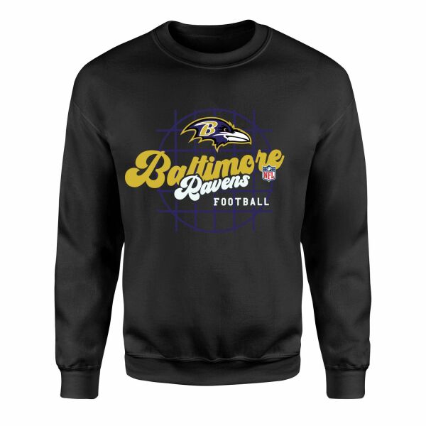Baltimore Ravens Purple Thunder Sweatshirt L - Siyah