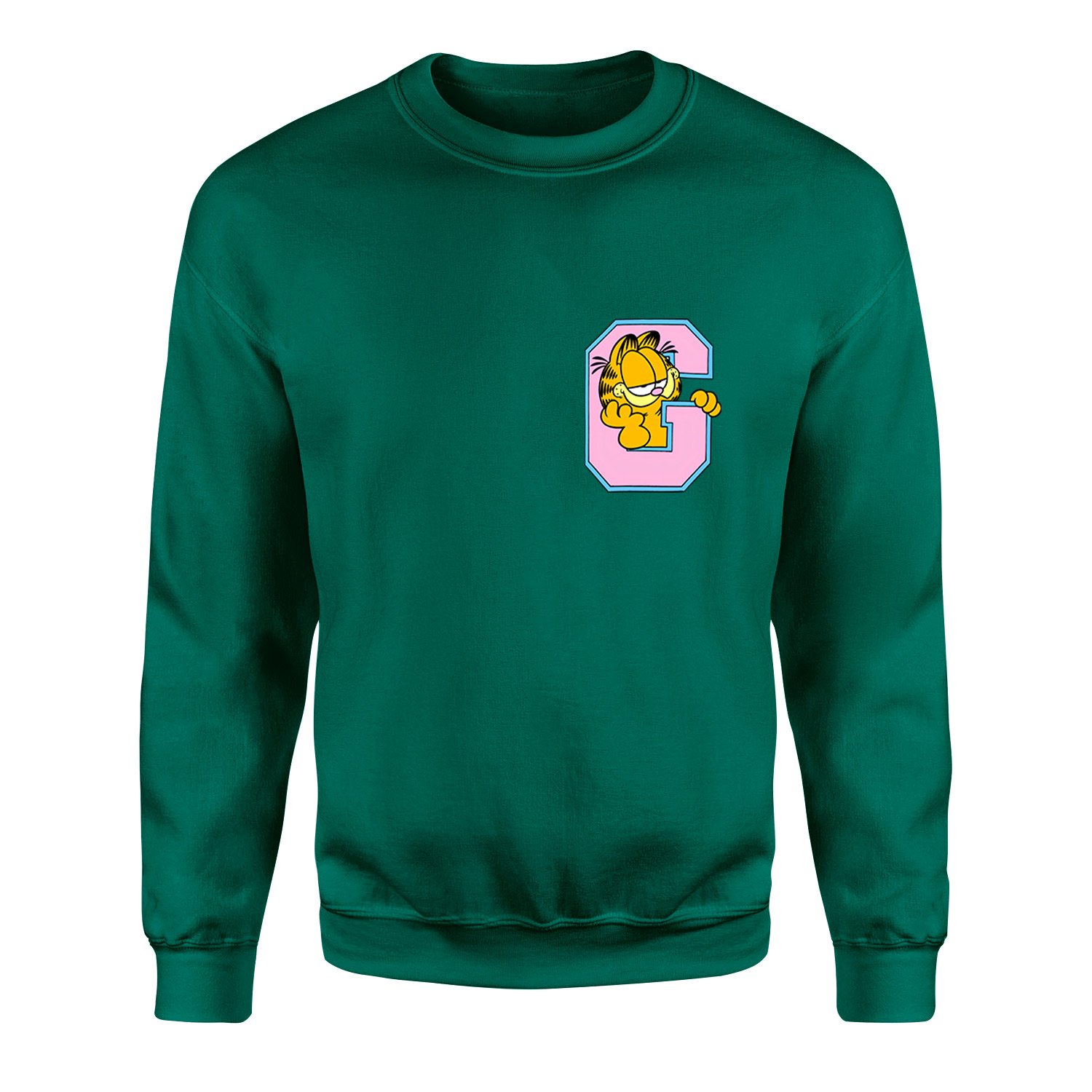 Garfield G Sweatshirt M - Nefti Yeşili