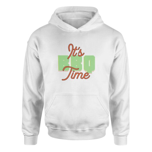 It’s BBQ Time Hoodie S - Beyaz
