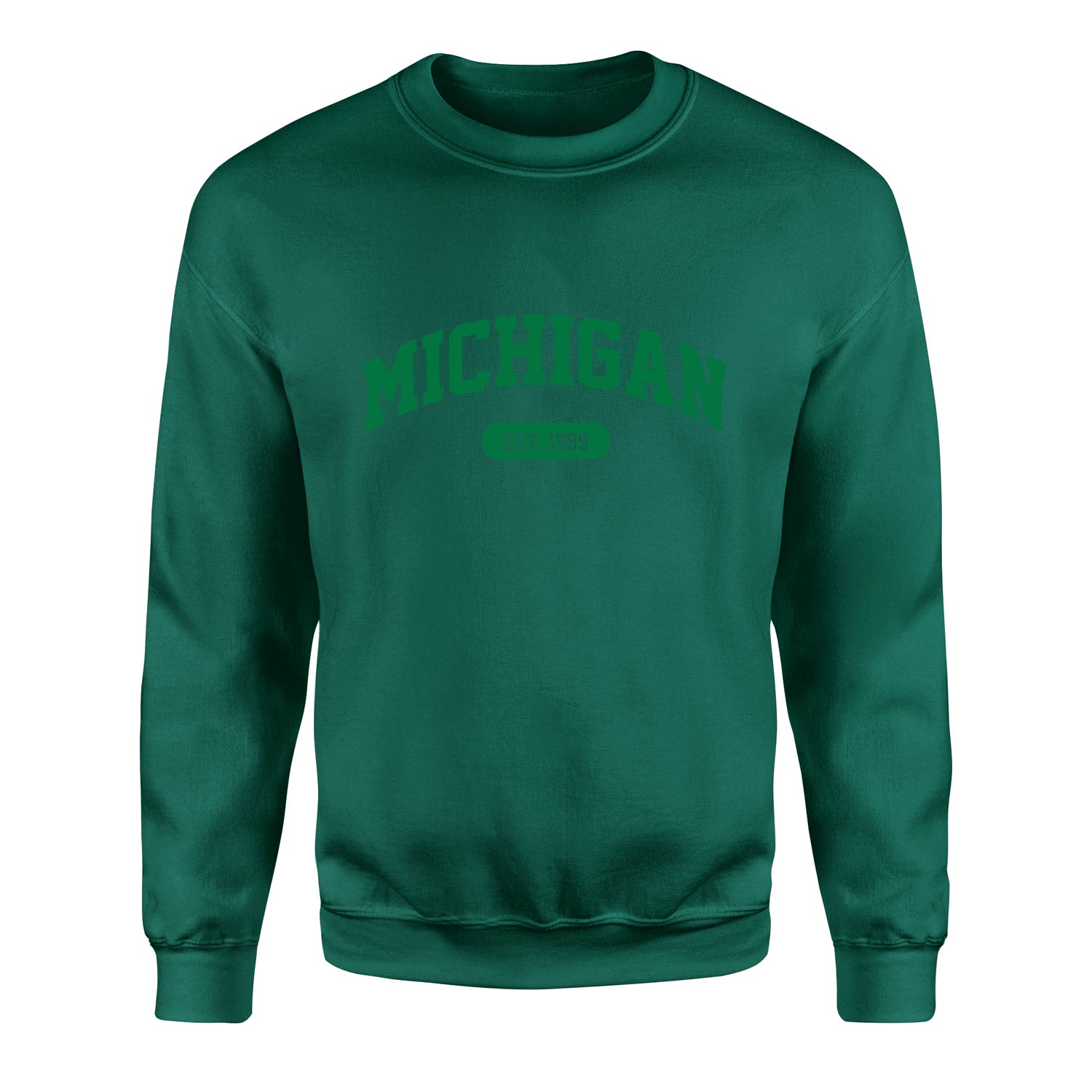 Michigan EST. 1989 Sweatshirt M - Nefti Yeşili
