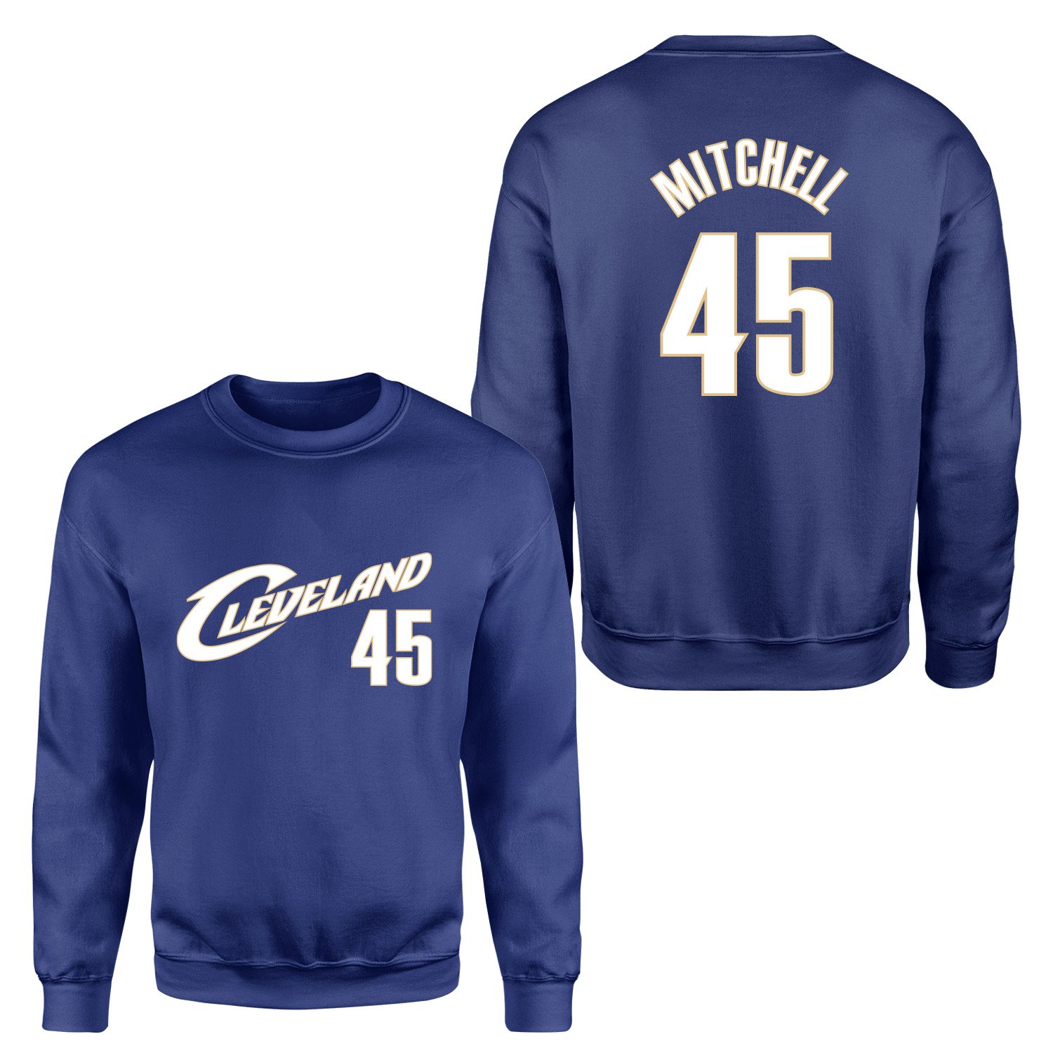 Donovan Mitchell Cleveland 45 Forma Sweatshirt L - İndigo Mavisi