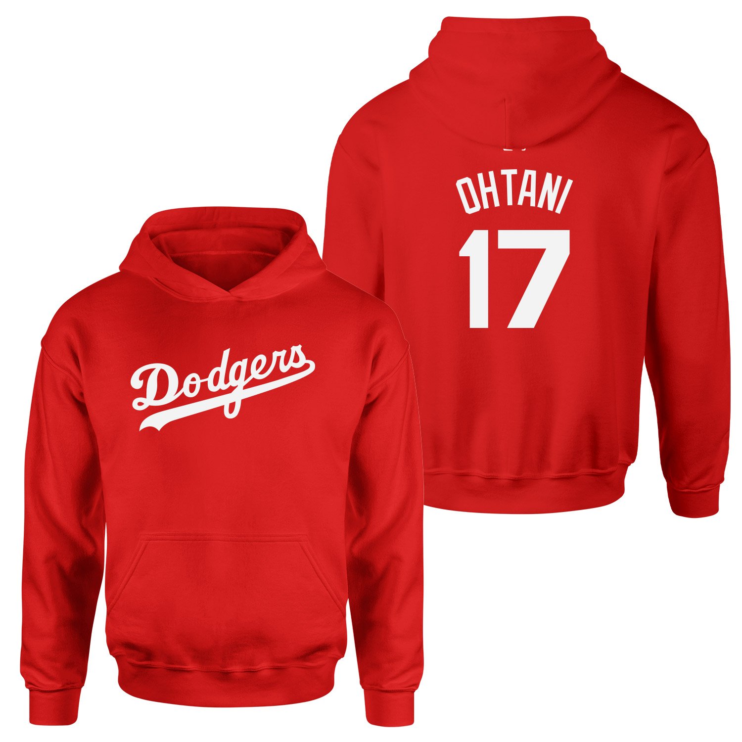 Shohei Ohtani Los Angeles Dodgers Hoodie S - Kırmızı