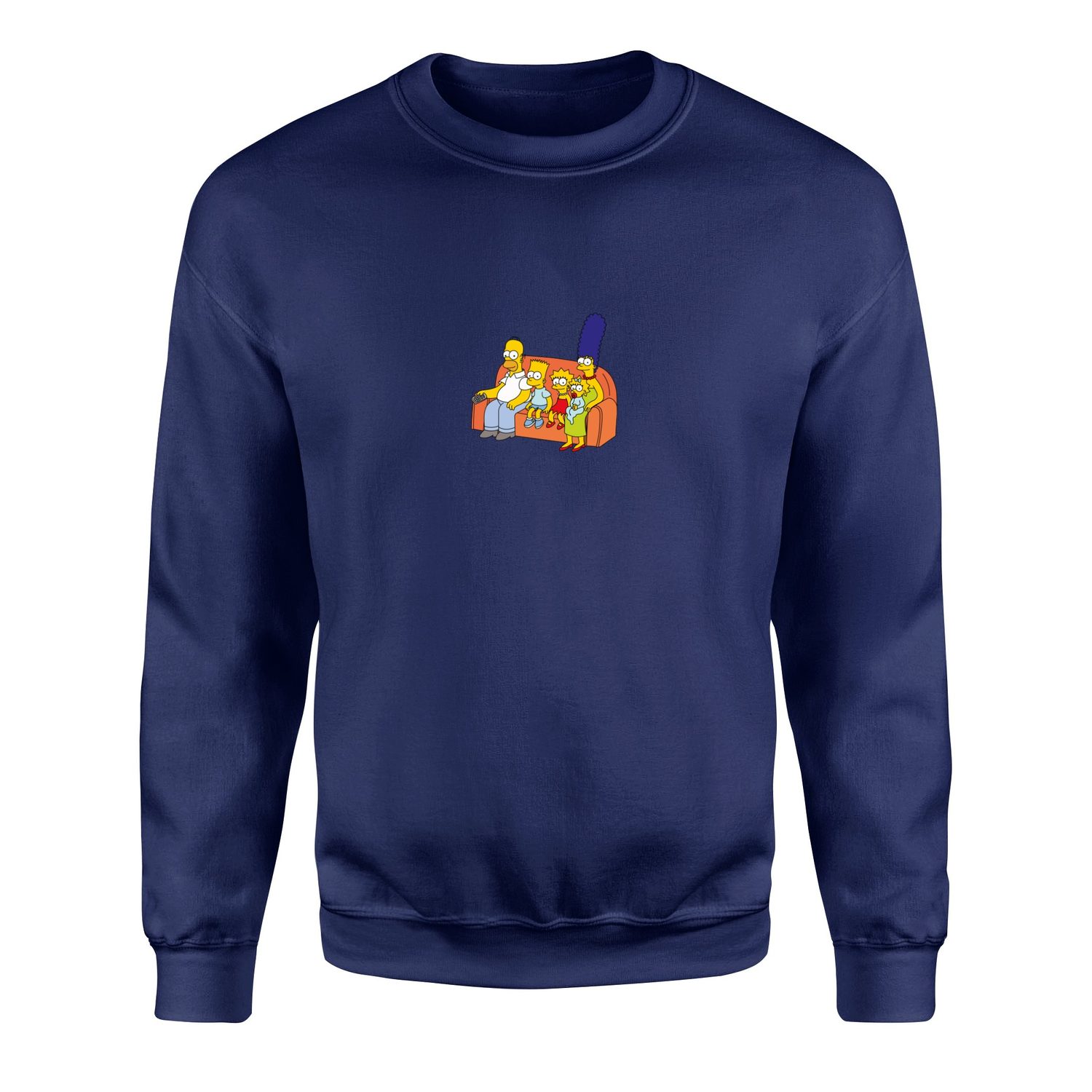 The Simpsons Family Sweatshirt XXL - İndigo Mavisi