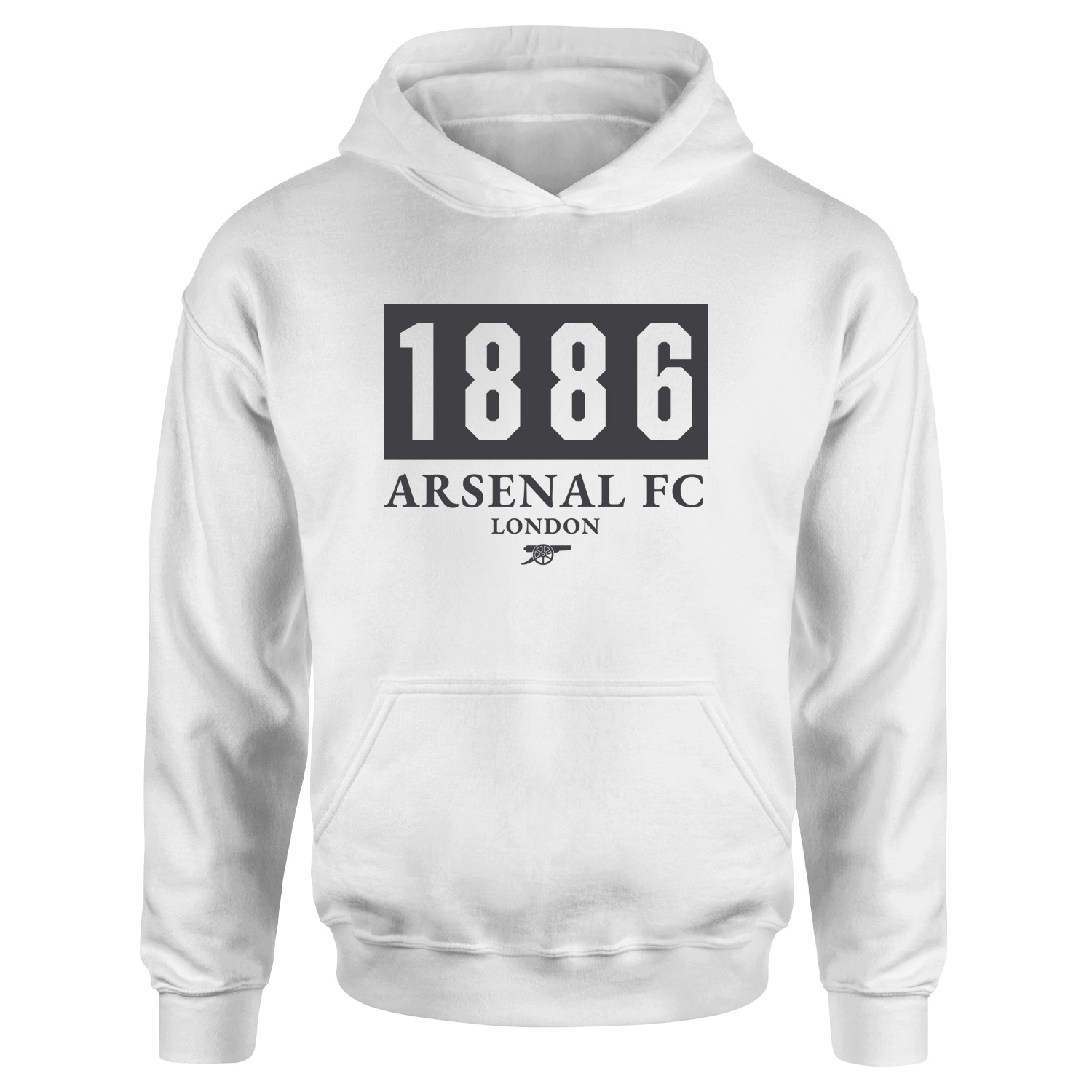 Arsenal Football Club 1886 Hoodie M - Beyaz