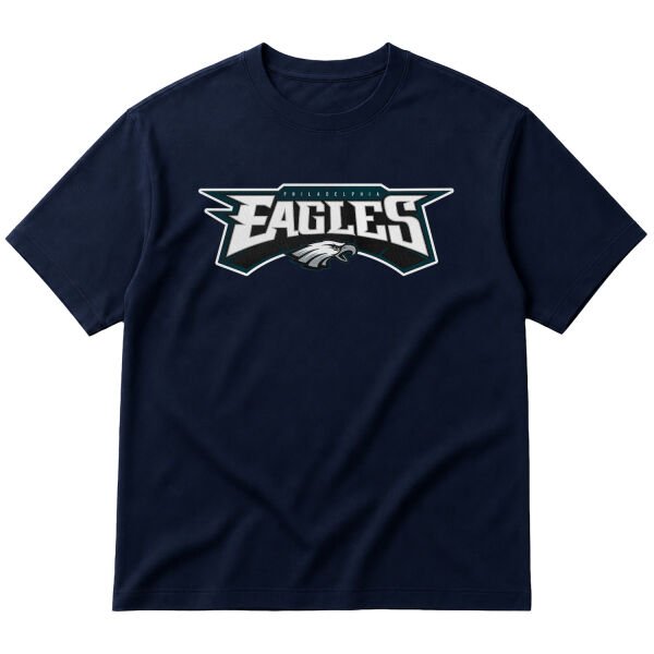 Philadelphia Eagles WL Oversize Tişört L - İndigo Mavisi