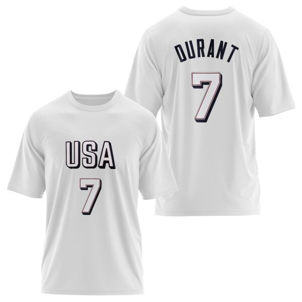 Kevin Durant Forma Oversize Tişört M - Beyaz