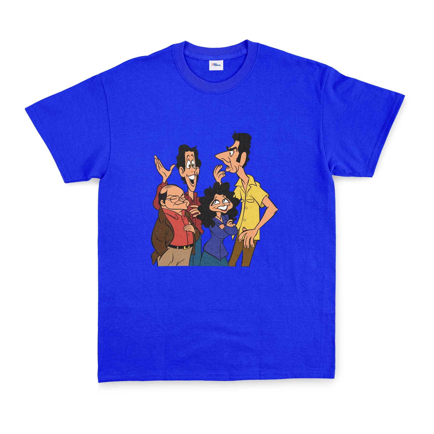 Friends of Seinfeld Tişört XL - Mavi