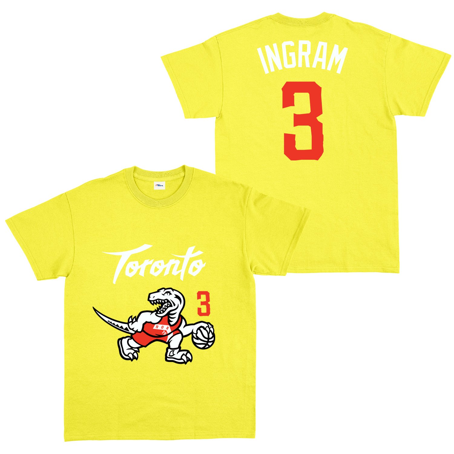 Brandon Ingram 3 City Edition Raptors Tişört XXL - Sarı