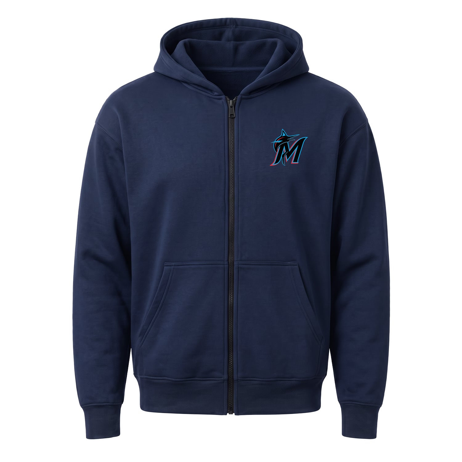 Miami Marlins Fermuarlı Kapüşonlu Sweatshirt