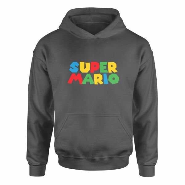Super Mario Hoodie L - Füme