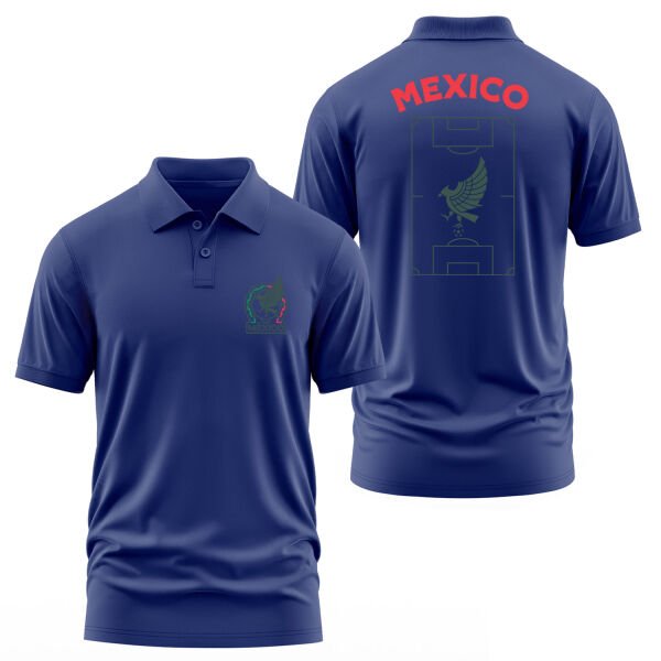 Meksika Dünya Kupası 2026 Polo Tişört XL - İndigo Mavisi