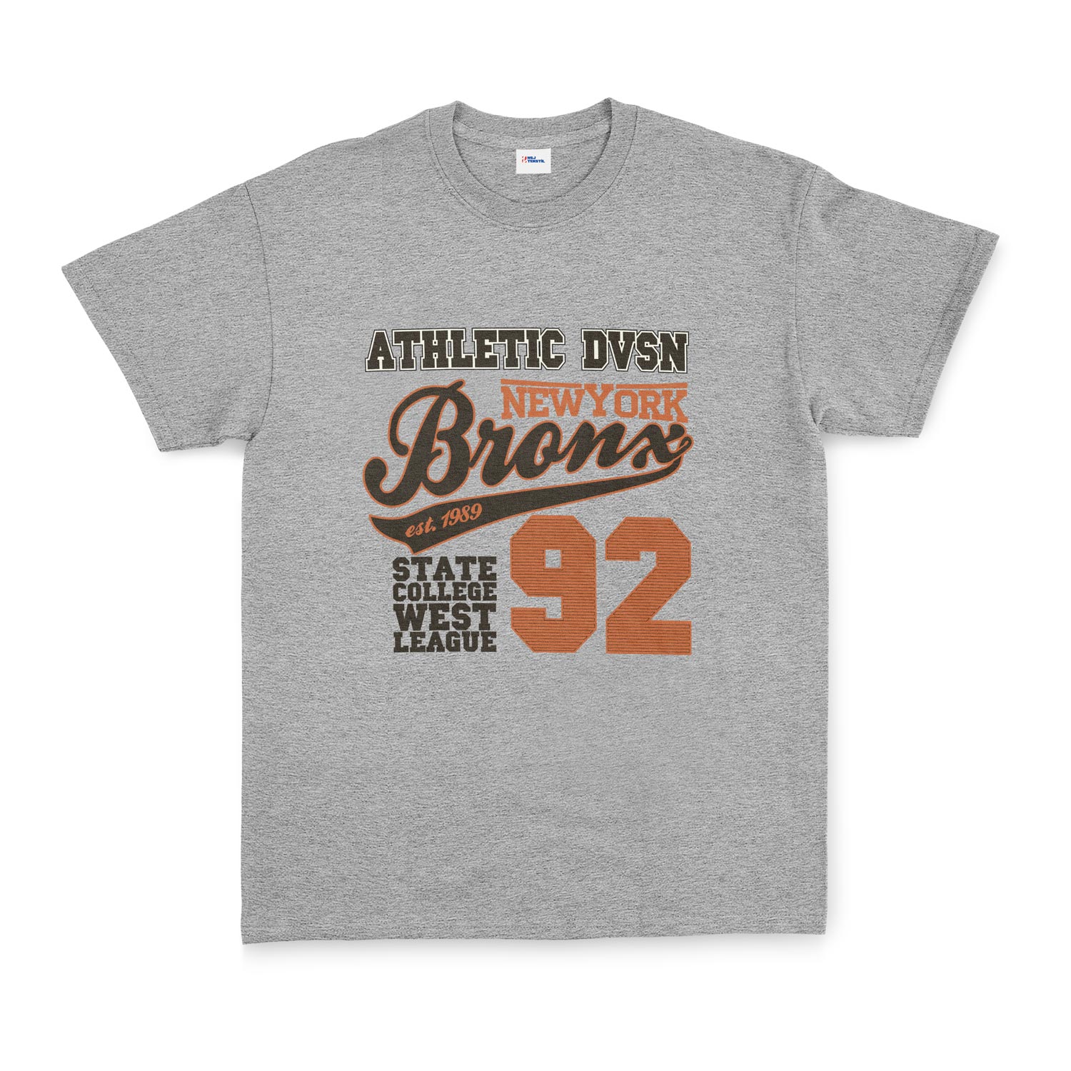 Athletic DVSN Bronx NY Tişört L - Gri