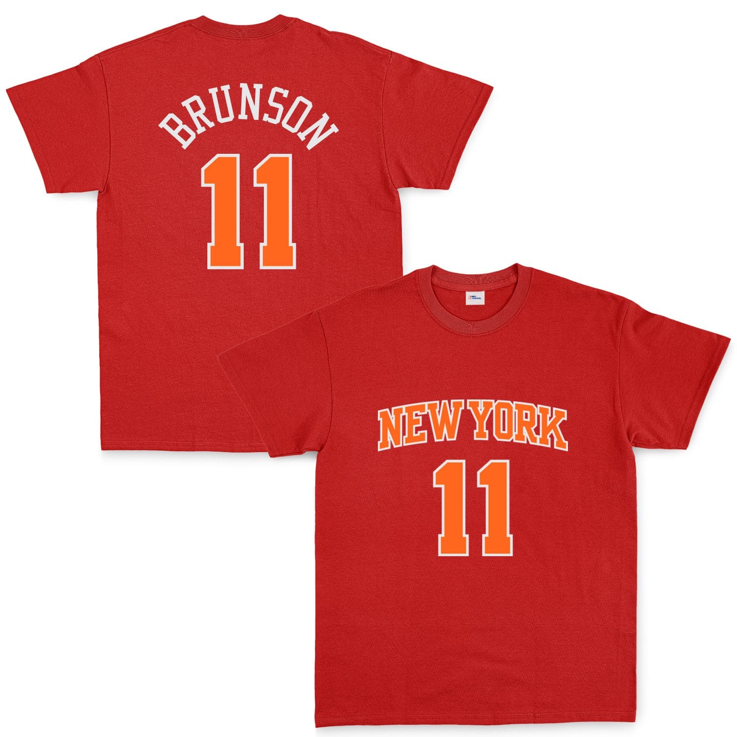 Jalen Brunson 11 New York Tişört XXL - Kırmızı