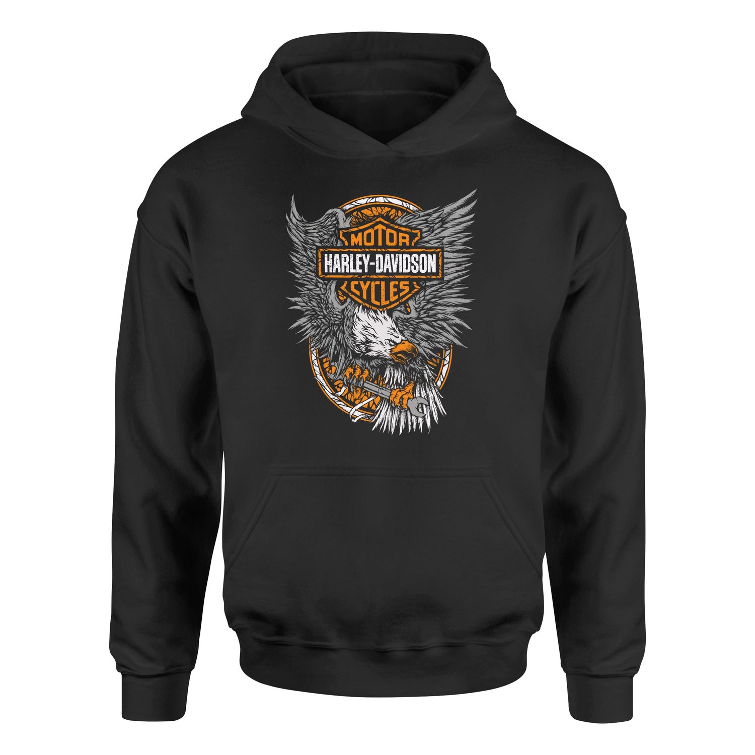 Harley-Davidson Motorcycles Hoodie L - Siyah