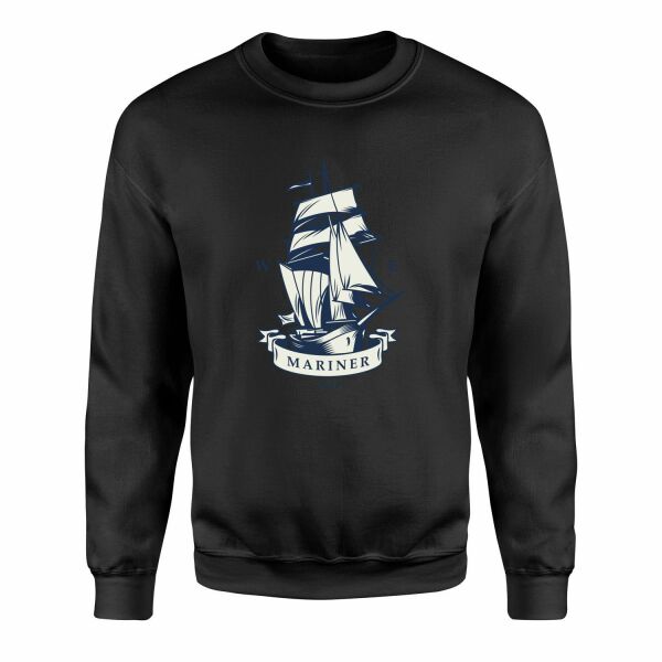 Mariner Denizci Sweatshirt S - Siyah