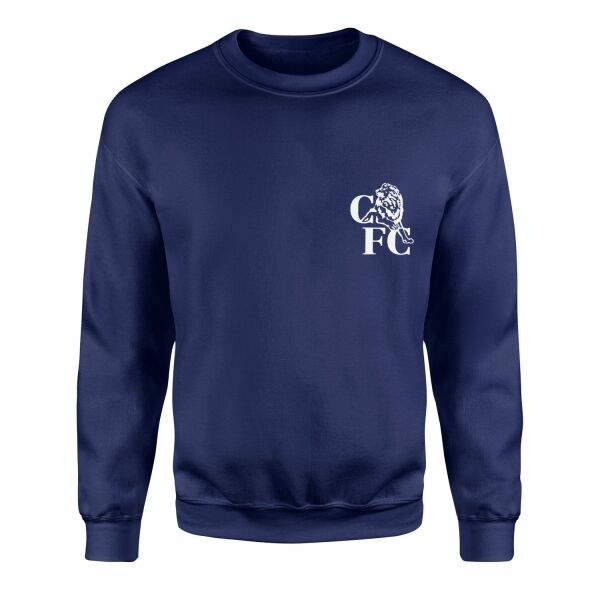 Chelsea FC Retro Icon Sweatshirt S - İndigo Mavisi