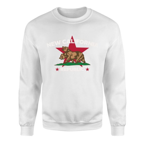 New California Republic Premium Sweatshirt M - Beyaz
