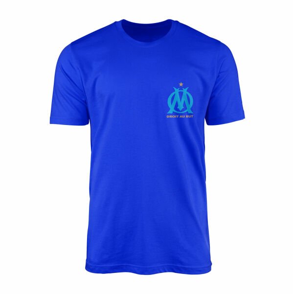 Olympique de Marseille Tişört L - Mavi