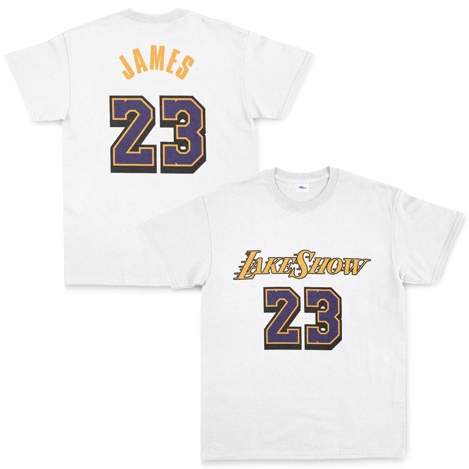 LeBron James 23 LakeShow Tişört XL - Beyaz