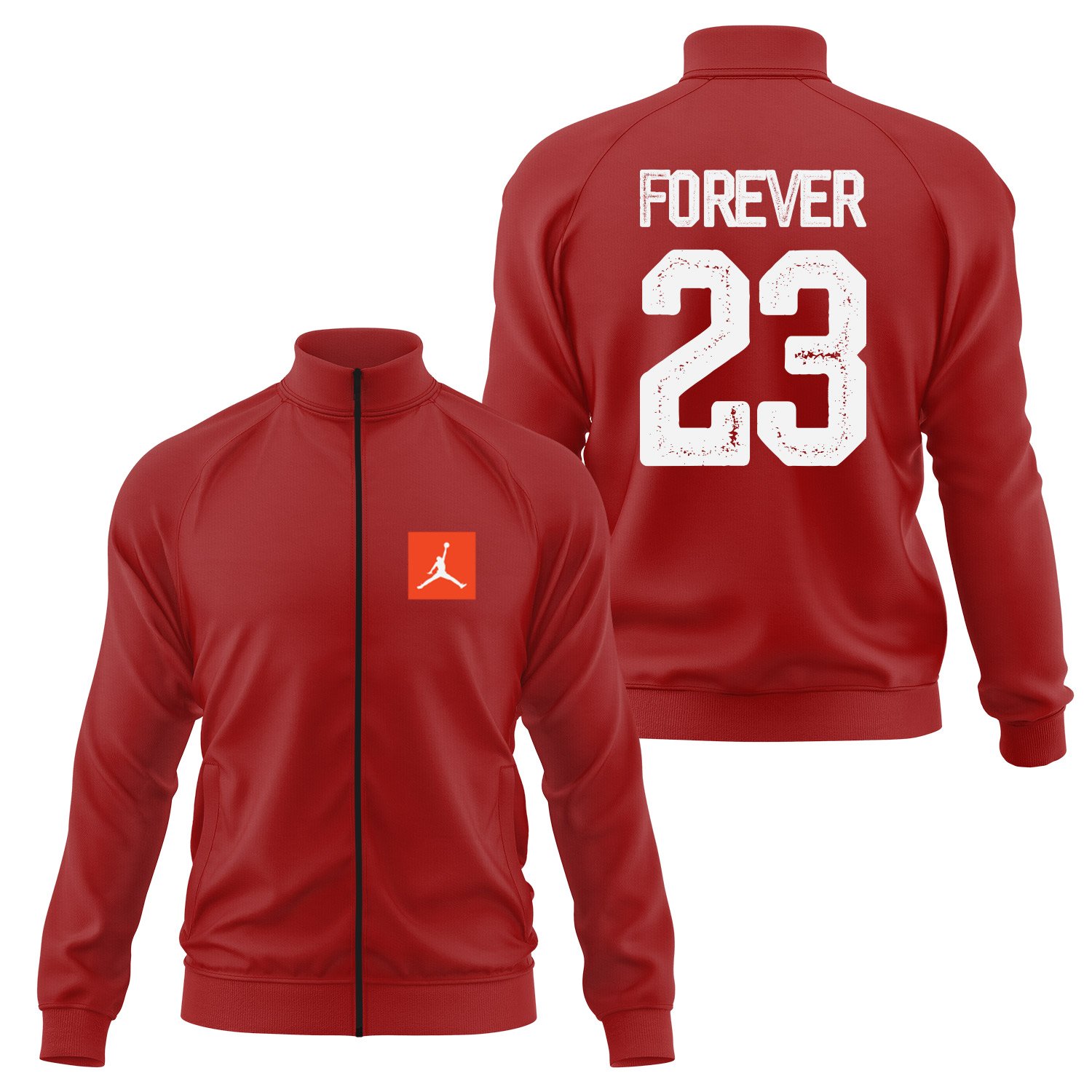 Air Jordan Forever 23 Fermuarlı Sweatshirt XXL - Kırmızı