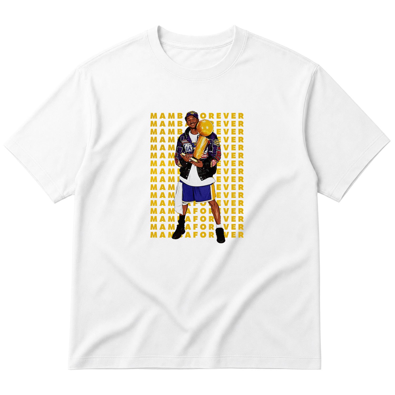 MAMBA FOREVER Kobe Bryant Oversize Tişört M - Beyaz