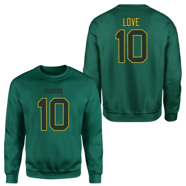 Jordan Love Green Bay Packers Sweatshirt XL - Nefti Yeşili
