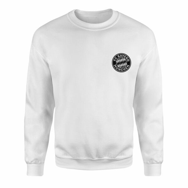 Bayern Münih Rekordmeister Muted Black Sweatshirt L - Beyaz